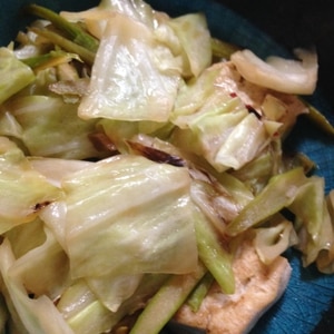 豆腐と野菜のペペロンチーノ炒め
